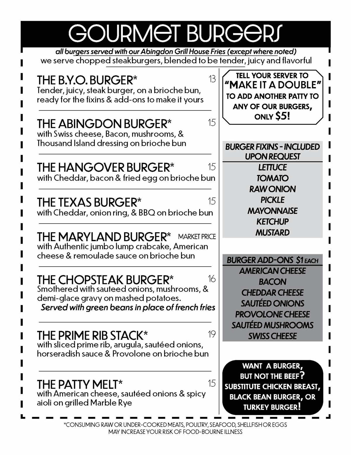 Restaurant Menu Page 4