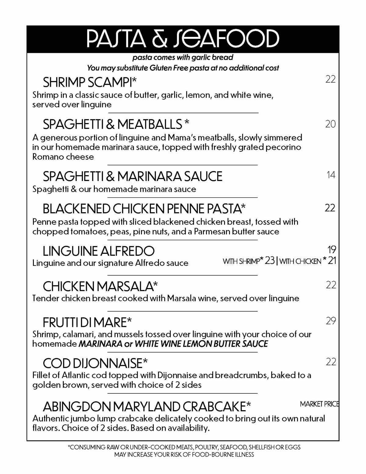 Restaurant Menu Page 6